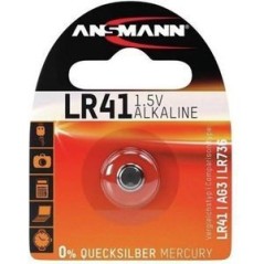 ANSMANN LR41 Button Cell Batteries - Reliable Power, Long-lasting Performance - 4013674015337